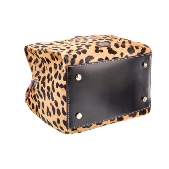NWOT Frances Valentine Sabrina Satchel in Leopard Calf Hair RARE GORGEOUS! - Picture 6 of 7